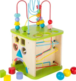 Cubo de motricidad con pista de canicas - Small foot company