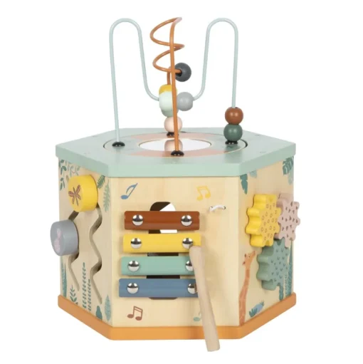Cubo de motricidad de 7 caras Safari - Small foot company