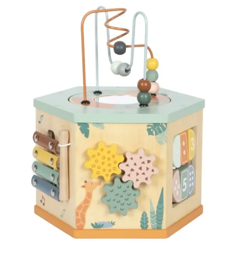 Cubo de motricidad de 7 caras Safari - Small foot company
