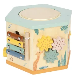 Cubo de motricidad de 7 caras Safari - Small foot company