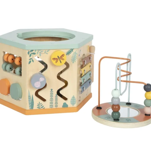 Cubo de motricidad de 7 caras Safari - Small foot company