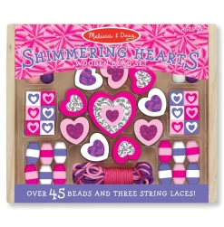 Cuentas de madera Corazones brillantes - Melissa & Doug