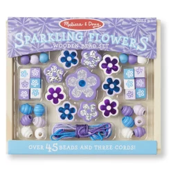 Cuentas de madera Flores brillantes - Melissa & Doug