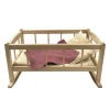 Cuna de madera con manta de punto - Egmont Toys