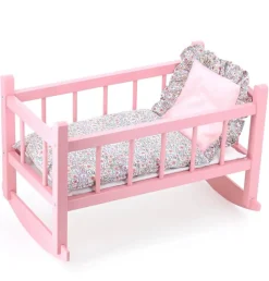 Cuna para muñecas 40 cm rosa - Petitcollin
