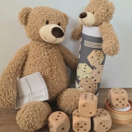 5 dados gigantes de madera - Egmont Toys