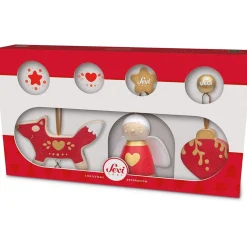 Decoraciones Navidad rojos (3 piezas) - Sevi