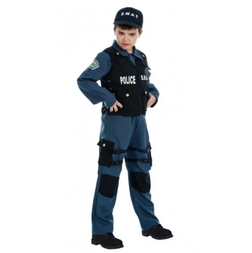 Disfraz de policía 128cm - Chaks