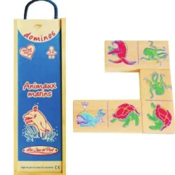 Dominó de animales marinos - Les Jeux de Paul