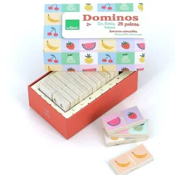 Dominó de madera con frutas y verduras - Vilac