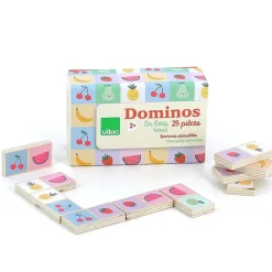 Dominó de madera con frutas y verduras - Vilac
