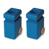 Dos contenedores de basura azules - Fagus
