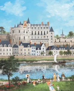 El castillo de Amboise Delacroix - Puzzle Michèle Wilson