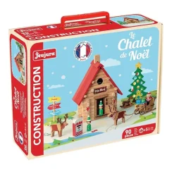 El Chalet de Navidad 90 piezas de madera - Jeujura