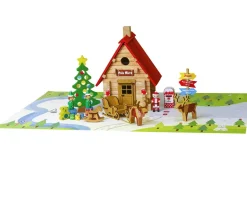 El Chalet de Navidad 90 piezas de madera - Jeujura