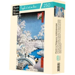 El puente de Meguro, de Hiroshige - Puzzle Michèle Wilson