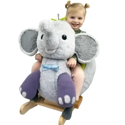 Elefante mecedora gris - Gerardo's Toys