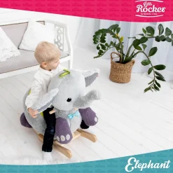 Elefante mecedora gris - Gerardo's Toys