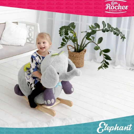Elefante mecedora gris - Gerardo's Toys