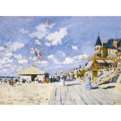 En las tablas de Trouville Monet - Puzzle Michèle Wilson