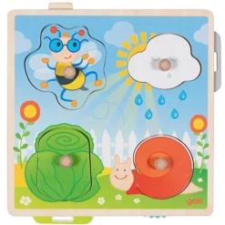 Encaje con dibujos escondidos - En el jardín - Goki