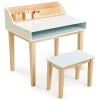 Escritorio y silla para niños de contrachapado y madera de hevea - Tender Leaf Toys