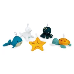 5 esponjas de baño Petits Barboteurs - Janod