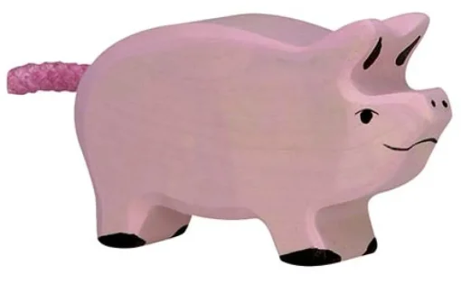 Estatuilla de cochinillo - Holztiger