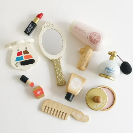 Estuche de belleza de tela con accesorios de madera - Le Toy Van