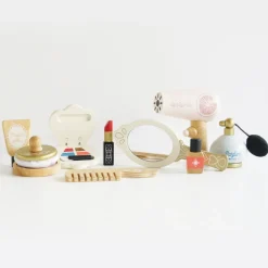 Estuche de belleza de tela con accesorios de madera - Le Toy Van