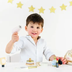 Estuche de belleza de tela con accesorios de madera - Le Toy Van