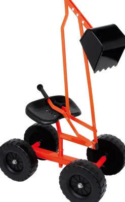 Excavadora de metal con ruedas de 104 x 33 x 58 cm - Small foot company