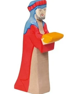 Figura Belén de Navidad - Gaspard en rojo - Holztiger