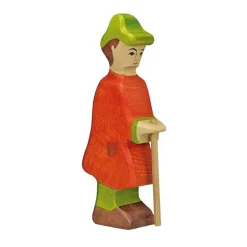 Figura Belén de Navidad - Pastor con bastón - Holztiger