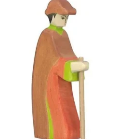 Figura Belén de Navidad - Pastor con bastón - Holztiger