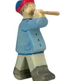 Figura Belén Navideño - Pastor con flauta 2 - Holztiger