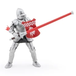 Figura caballero unicornio lanza roja - Papo