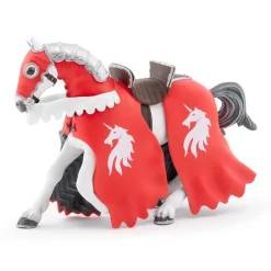 Figura Caballo Caballero Unicornio Rojo - Papo