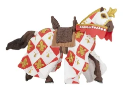 Figura caballo del caballero blanco flor de lis - Papo