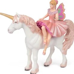 Figura de bailarina sobre su unicornio - Papo