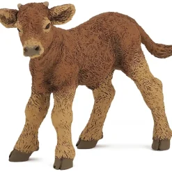 Figura de becerro Limousin Castaño