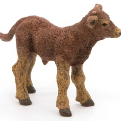 Figura de becerro Limousin Castaño