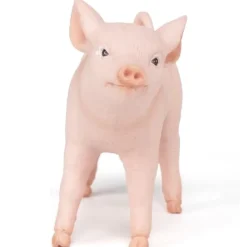 Figura de becerro Limousin rosa Castaño