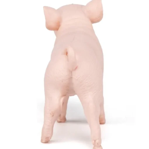 Figura de becerro Limousin rosa Castaño