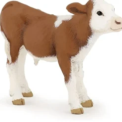 Figura de becerro Simmental Castaño