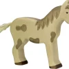 Figura de caballo de pie, manchada - Holztiger