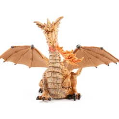 Figura de dragón dorado con llama - Papo