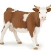 Figura de vaca Simmental Castaño