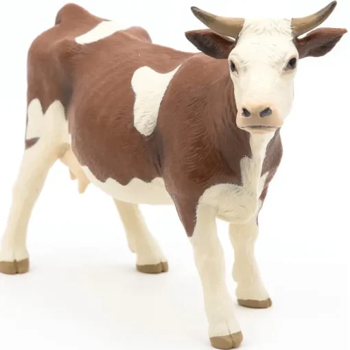 Figura de vaca Simmental Castaño