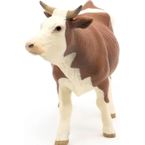 Figura de vaca Simmental Castaño